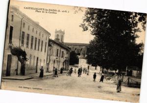 CPA CASTELJALOUX-les-BAINS-Place de la Cardine (263895)