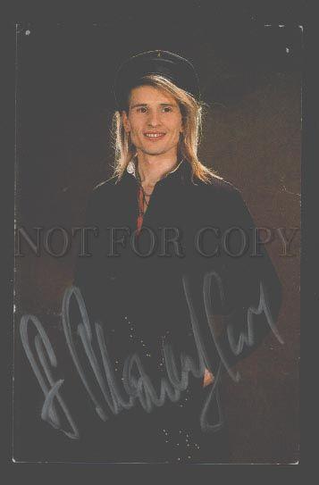 091192 AUTOGRAPH of Russian SINGER Alexander MALININ Old PHOTO