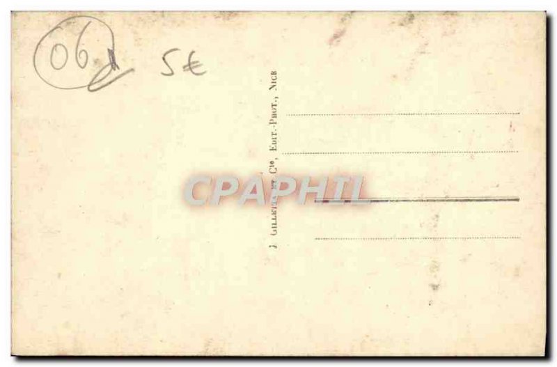Old Postcard Cap Martin Grande Corniche