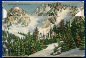 Beautiful Washington Mt Rainier Baker Lake Crescent postcard folder