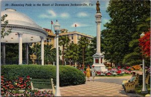 Florida Jacksonville Downtown Hemming Park Curteich