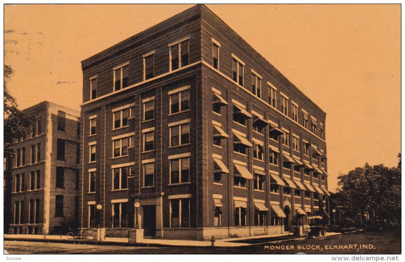 Mongea Block, ELKHART, Indiana, PU-1910