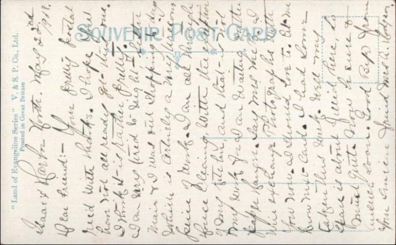 Hantsport Nova Scotia Water Front Schooner Ship c1905 Postcard