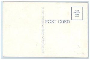 c1930's US Post Office Building Street View Liberal Kansas KS Vintage Postcard
