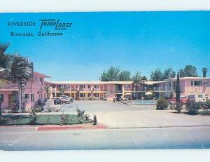 Unused Pre-1980 TRAVELODGE MOTEL Riverside - Los Angeles California CA c0212