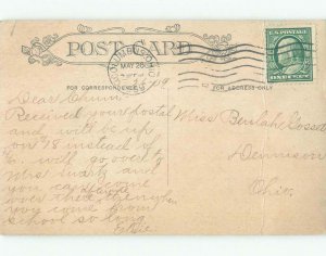 Bent Divided-Back PARK SCENE Columbus Ohio OH c9502