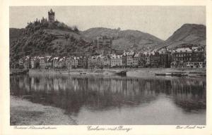 Cochem Rhineland-Palatinate Germany birds eye view of area vintage pc Z17609