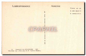 Old Postcard Jumieges Abbey Ruins Of The Church Of ND