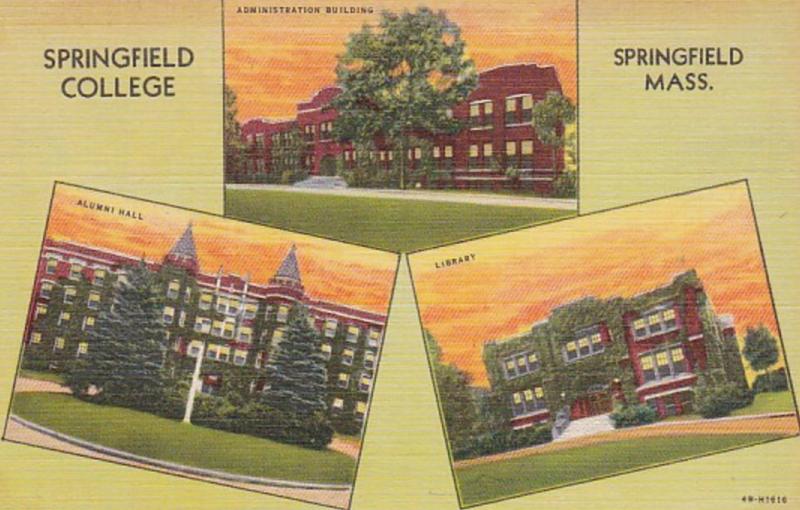 Massachusetts Springfield Administration Building Alumni Hall & Library Sprin...