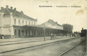 romania, ALBA IULIA, GYULAFEHÉRVÁR, Transylvania, Railway Station 1910s Postcard