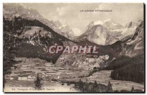 Old Postcard Pralognan and the Col de la Vanoise