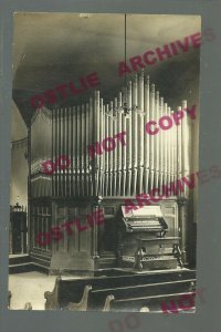 Hutchinson MINNESOTA RPPC 1913 PIPE ORGAN Interior Church $1800 BRAND NEW Music