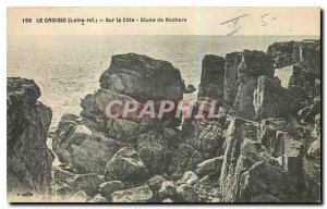 Old Postcard Croisic Loire Inf On the Rocks Approval Study