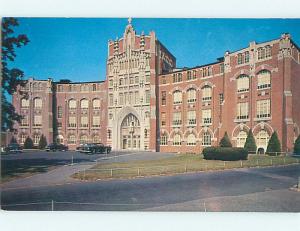 Unused Pre1980 OLD CARS & HARKINS HALL AT PROVIDENCE COLLEGE Providence RI Q8487