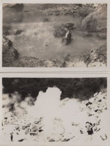 Disaster Weather 2x Unidentified Japanese Antique Real Photo Postcard srd