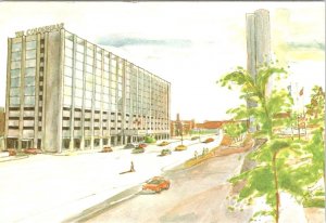 Boston, MA Massachusetts  THE COLONNADE HOTEL Artist's View Advertising Postcard