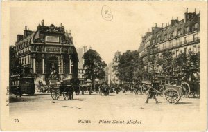 CPA PARIS 5e - La Place St-Michel (77007)