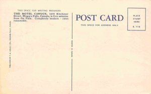 Model Canuck Niagara Falls Ontario Canada 1950s postcard