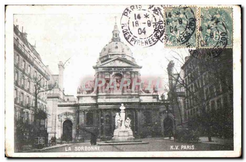 Old Postcard La Sorbonne Paris V K