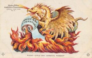 Hudson Fulton Celebration Carnival Pageant Dragon Float Antique Postcard K51778