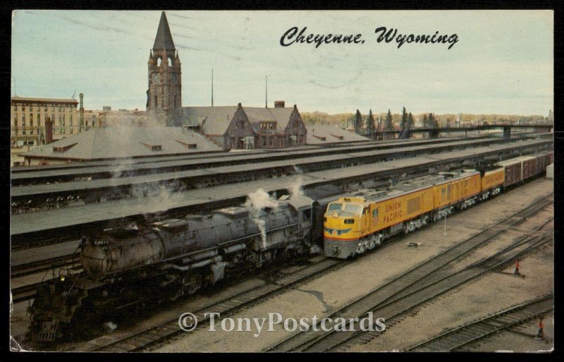 Cheyenne, Wyoming Union Pacific Railroad Depot.