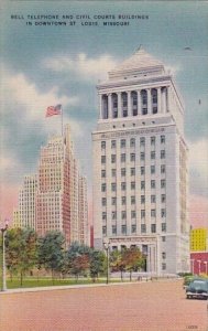 Bell Telehome And Civil Courts Buildings In Downtown Saint Louis Missouri