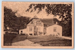 North Zealand Denmark Postcard Mårum Presbyterian Church c1920's Antique