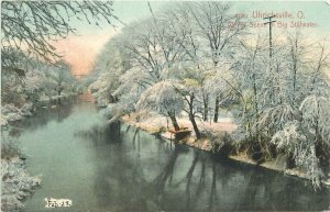 Postcard 1908 Ohio Uhrichsville Winter scene Stillwater #01351 Bair 23-11684