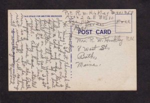 MA Post Theatre Ft Fort Devens Mass Massachusetts Linen Postcard US Army