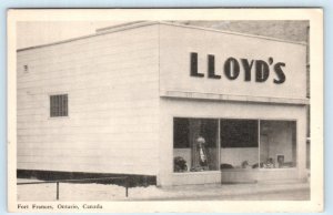 FORT FRANCES, Ontario Canada ~ LLOYD'S Store? c1930s Postcard