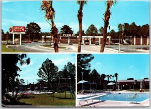 Ramada Inn Brunswick Georgia Swimming Pool Playground Front View Pier17 Postcard