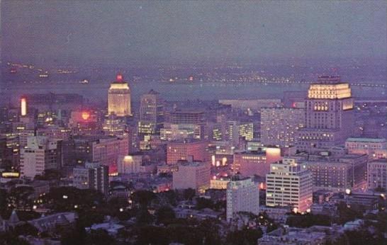 Canada Night View Of Skyline Quebec