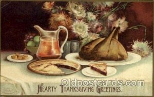 Artist Ellen Clapsaddle, Thanksgiving 1909 crease left top corner, postal use...