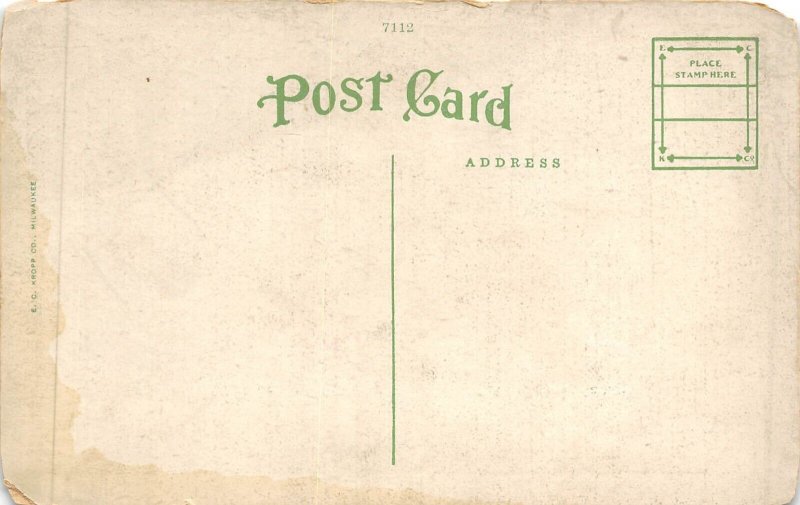 St. Mary Of The Woods Vigo County Indiana 1920s Postcard Woodland Inn