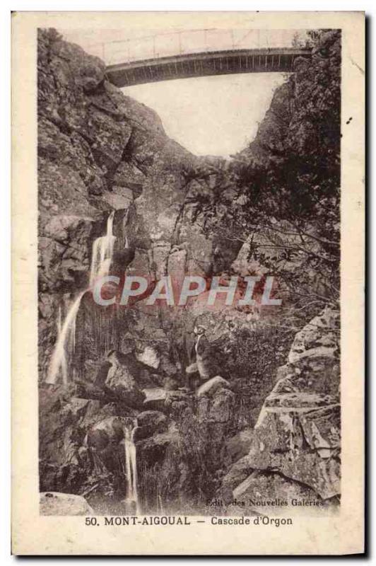 Postcard Old Aigoual Waterfall D & # 39Orgon