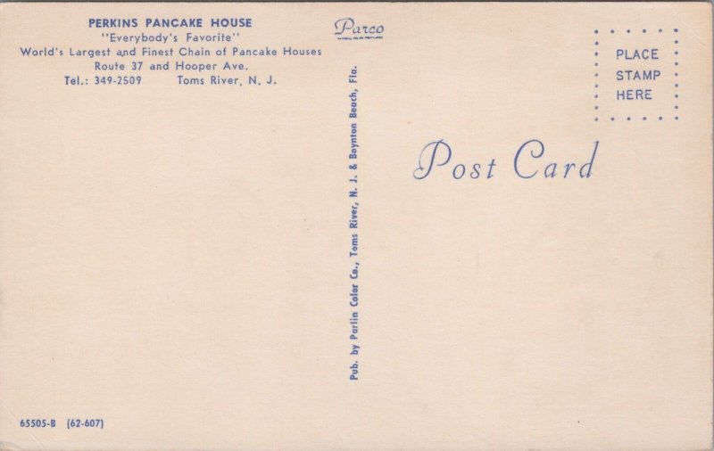 Perkins Pancake House Toms River New Jersey Vintage Postcard C214