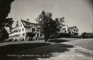 FRANCONIA NH Peckett's on Sugar Hill Old REAL PHOTO Postcard