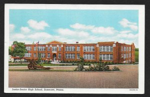 Junior-Senior High School & Cannon Somerset PA Unused c1932