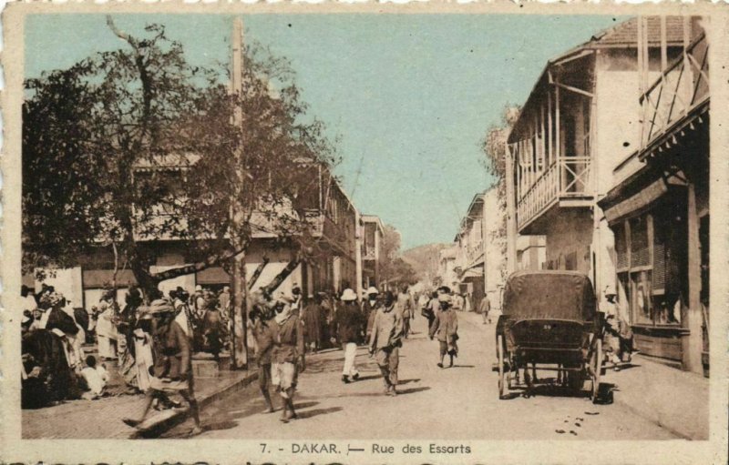 CPA AK Sénégal Afrique Dakar - Rue des Essarts (67954)