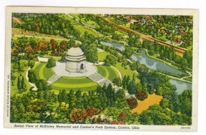 Columbus, Ohio to Indianapolis, Indiana 1948 used Postcard, McKinley Memorial