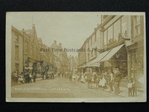 Staffordshire UTTOXETER High Street c1905 RP Postcard by A. McCann (Local)