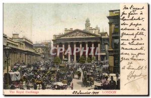 Old Postcard london London The Royal Exchange