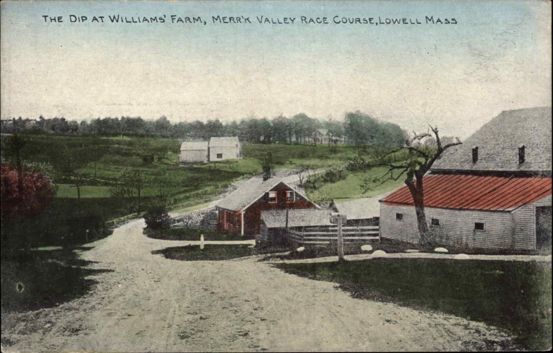 LOWELL MA Merrimack Valley Race Course AAA Automobile Club c1910 PC