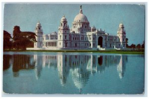 c1950's Japan Air Lines Victoria Memorial Calcutta India Vintage Postcard