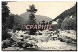 Old Postcard Saint Martin Vesubie View Boreon