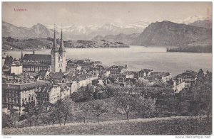 LUZERN, Switzerland, 1900-1910's; General View