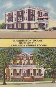 New Jersey Mt Holly Washington House &  Carslakes Dining Rooms Restaurant ...