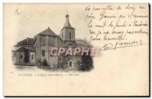 Old Postcard Poitiers L & # 39Eglise Saint Hilaire