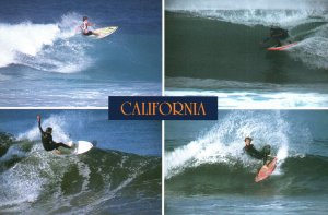 Postcard Surfing California Style Photo By Joe Mickey Smith Novelty Company