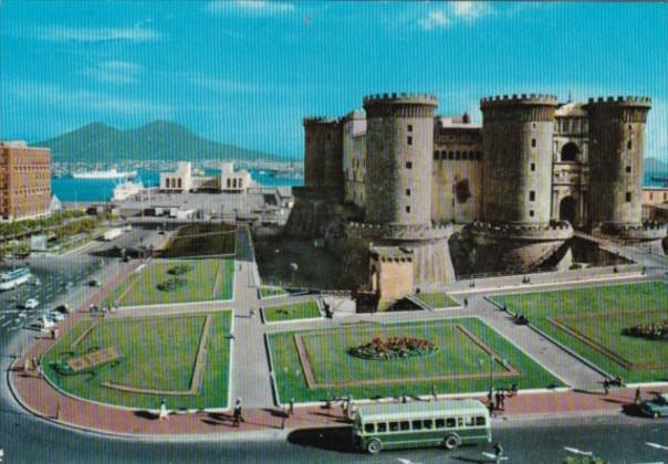 Italy Napoli Maschio Angioino and Sea Station